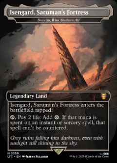 🔥 Boseiju, Who Shelters All - Isengard, Saruman's Fortress The Lord of the Rings- Tales of Middle-earth Commander decks Topper